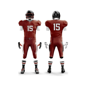 Fully Personalized Custom American Football Jerseys Uniforms Breathable Plus Size Unisex Short Sleeves Heat-Transfer Printed - Product Image 3
