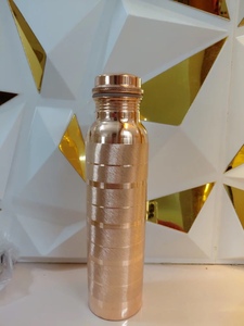 Ayurvedic <b>Copper</b> Water <b>Bottle</b> | 1L Pure <b>Copper</b> Hydration <b>Bottle</b> Hammered Pure <b>Copper</b> <b>Bottle</b> | 1000 ml Leak Proof Water <b>Bottle</b> - Product Image 1