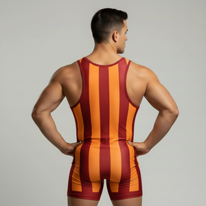 Singlet de Lucha Libre Masculina Internacional 2026, Nuevo Diseño Personalizado con Logotipo Frontal Sublimado, Singlet de Combate MMA para Equipos - Product Image 2