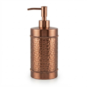 Dispensador de Jabón de Acero Inoxidable con Diseño Griego Dorado, Botella de Metal Premium con Bomba para Líquido o Loción, Ideal para Hoteles y Baños Modernos - Product Image 6
