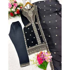 Beau haut pour femme et ensemble Dupatta pour les fêtes Design élégant Pent - Product Image 6