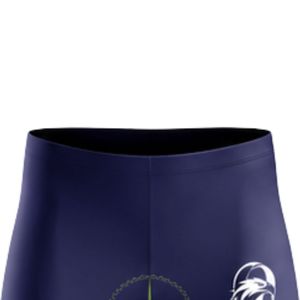 Leggings de cyclisme pour hommes et femmes, bleu marine et vert, longueur intégrale, rembourrés, ajustés, confortables et extensibles, vêtements de sport pour le vélo - Product Image 3