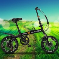Vélo pliant en acier à haute teneur en carbone de 20 pouces pour adultes, cadeau de qualité, ultra-léger, compact, freins V-brake et freins à disque, idéal pour les étudiants