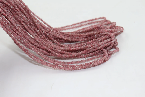 Cuentas sin cortar de diamante Rosa 3-3,5mm 16 pulgadas Piedra Natural libre de conflictos para la fabricación de joyas - Product Image 6