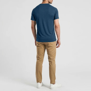 Camisetas de Manga Corta para Hombre al por Mayor con Logotipo Personalizado, Camisetas Ajustadas a la Moda, Transpirables, Ecológicas, Cómodas y Ligeras - Product Image 6