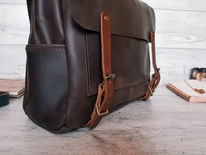 Sac messager en cuir professionnel le plus vendu pour cadres, porte-documents pour ordinateur portable, idéal pour les réunions de bureau et les voyages, disponible à bon prix - Product Image 2