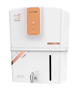 Purificador de agua alcalina Aqua Moor de cobre blanco con tecnología de cobre y zinc, pantalla digital, tanque de almacenamiento de 12 litros. - Product Image 1