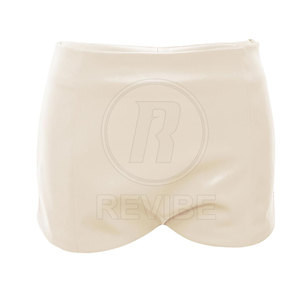 Modern Street Collection Regular Fit Breathable Feel Trendy Bottoms <b>Leather</b> Jort Casual Fashion Hot <b>Shorts</b> - Product Image 2