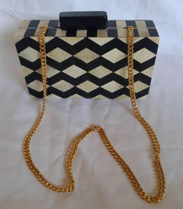 Sacs de soirée en résine faits à la main pour femmes embrayages de fête à la mode avec poignée Dragon de l'Inde motif de sac à main en gros - Product Image 5