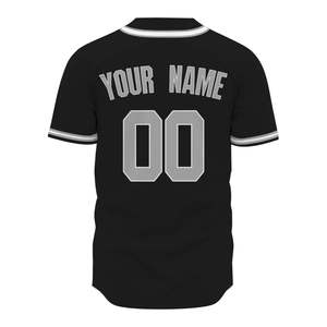 Maillot de baseball 100% polyester, logo personnalisé, couleur unie, uniforme d'équipe sportive, maillot de baseball OEM ODM, sublimation - Product Image 2
