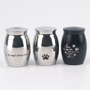 Stainless Steel Pet <b>Urn</b> Teardrop Shape Modern Design Airtight for Dogs Paw Print Memorial Keepsake Cremation <b>Urn</b> - Product Image 3
