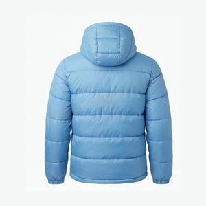 Women's Winter Warm Bubble Puffer <b>Jacket</b> Breathable Nylon Coats with Shiny Light Zipper Closure Printed <b>Pattern</b> Hooded <b>Jackets</b> - Product Image 2