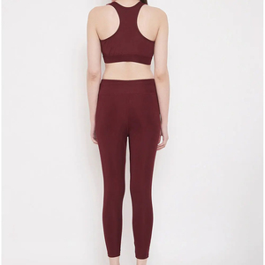 Conjuntos de Yoga de la Mejor Fábrica, Últimos Diseños en Conjuntos con Patrón Sólido, en Oferta, Conjuntos de Yoga Sin Costuras para Mujer, Tallas Grandes - Product Image 3