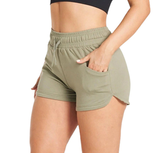 Shorts Deportivos de Cintura Alta para Mujer con Tela Transpirable de Elasticidad en Cuatro Direcciones, Opciones de Cinturón y Botones - Shorts Deportivos para Entrenamiento - Product Image 4
