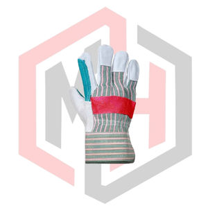 Cow Split Leather Rigger Reinforced <b>Fire</b> Fighting Sterile Gloves Lined Fabric Anti-static Silicone-free Soft Flexible Breathable - Product Image 3