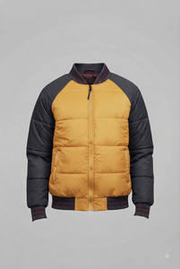 Chaqueta Acolchada de Lona para Hombre, Estilo Moderno, Corte Ajustado, Impermeable, Cierre Frontal con Cremallera, Mangas Largas, Logotipo Personalizado - Product Image 3