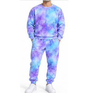 Conjunto Deportivo Tie Dye Oversize con Sudadera con Capucha y Pantalones de Chándal Holgados, Ropa Urbana Moderna para Venta al Por Mayor a Nivel Global - Product Image 1