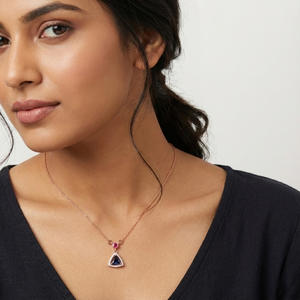 Pendentif en diamant naturel de 0,08 ct, certifié IGI, taille brillant rond H-I, clarté VS-SI, diamant extraits de la terre, collier solitaire en or, bijoux - Product Image 3