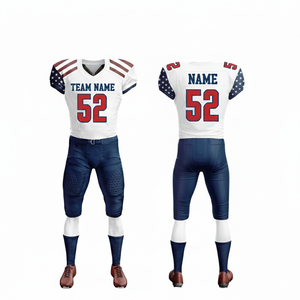 Uniforme Personalizado de Fútbol Americano, Servicio OEM, Último Estilo, Personalizado, Corto, Transpirable, de Secado Rápido - Product Image 1