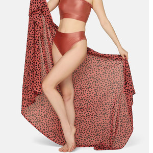 New Women Swimwear Chiffon Solid Tassel Cover up Beach Sarong Pareo Bikini Seaside Resort Sun-Proof <b>Swimsuit</b> Wrap <b>Skirts</b> - Product Image 6
