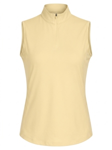 Chaleco de equitación sin mangas para mujer con media cremallera y cuello alto para entrenamiento de equitación - Product Image 6