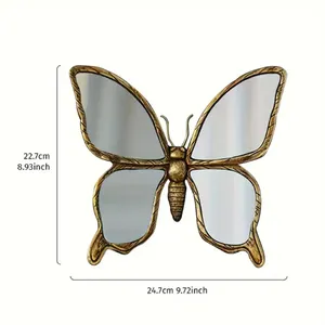 Miroir mural artisanal en métal, miroir décoratif artistique de qualité supérieure pour hôtel moderne, complexe hôtelier, maison, chambre à coucher, salon - Product Image 1