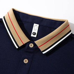 Polo T-shirt pour homme de style nouveau 2k26, col contrasté de qualité supérieure |   Polo de golf décontracté à manches courtes en mélange de coton - Product Image 5