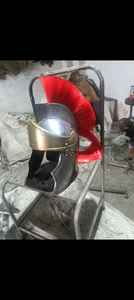 Casque médiéval antique fait main en acier inoxydable poli pour accessoire de costume d'Halloween et reconstitution historique - Product Image 3