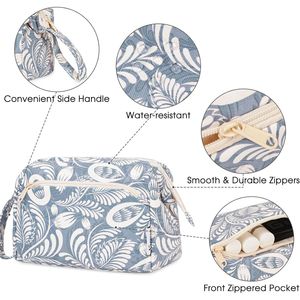 Borsa Organizer da Viaggio per Cosmetici e Accessori da Toilette con Ampia Apertura per Donne - Product Image 2