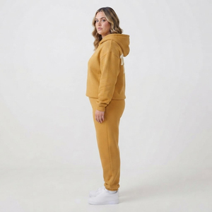 Survêtement décontracté pour femme grande taille avec fermeture éclair, imprimé, coupe ample, pantalon de jogging à capuche et fermeture éclair intégrale - Product Image 3