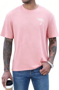 เสื้อยืดโอเวอร์ไซส์ผ้าฝ้ายแท้ 100% น้ำหนัก 220 กรัม พิมพ์ลายตามสั่งที่ไหล่ สไตล์ฮิปฮอป ไซส์พลัส ผ้าฝ้ายแท้ 100% ทรงบ็อกซี่ สำหรับผู้ชาย - Product Image 4