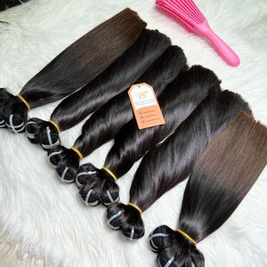 Extensiones de Cabello Humano Virgen Vietnamita 100% Natural, Grado 12A, Liso Extremo, Cabello Crudo Sin Procesar de Alta Calidad - Product Image 1