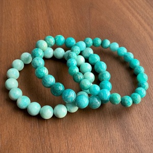 Chakralume Natural Green Amazonite Ball-Shaped <b>Beaded</b> <b>Bracelet</b> for Healing Reiki Energy Unisex Gift Jewelry 8mm Wholesale - Product Image 5
