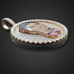 CONCEPTION Bijoux Hip Hop Bling, Pendentif Lettre Personnalisé en Moissanite VVS, Collier Prénom Unisexe, Chaîne Plaqué Or et Argent - Product Image 2