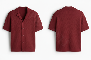 Camisas de vestir de manga corta con cuello y cierre de botones, diseño de logotipo personalizado, venta al por mayor y marca privada aceptada para hombres - Product Image 5