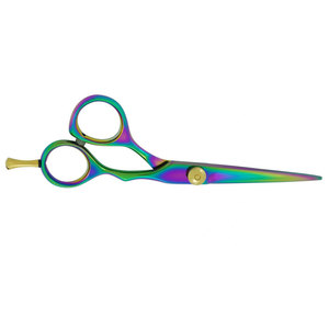 Tijeras de Barbero Profesionales de Acero Inoxidable Multicolor con Tornillo de Ajuste Dorado, Venta al Por Mayor, Más Vendidas - Product Image 4