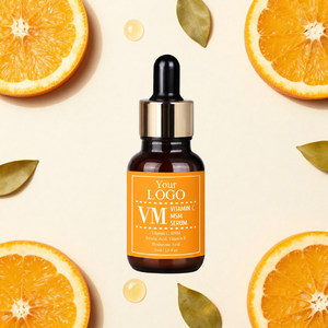 Suero de Vitamina C con Ácido Ferúlico, Ácido Hialurónico y MSM para el Cuidado Antienvejecimiento, Aclaramiento de Manchas Oscuras, Fabricante Coreano - Product Image 1
