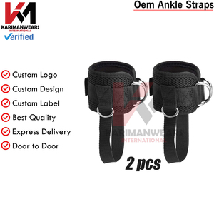 Padded Ankle Strap Gym Cable Attachment Leg Workout Kickback OEM Manufacturer - Product Image 2