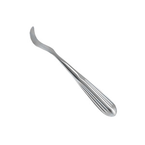 Elevador periostal Crego 8 con mango totalmente curvado, hoja de 7 mm, acero inoxidable alemán de primera calidad, instrumento quirúrgico manual, CE - Product Image 2