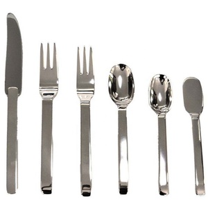 Ensemble de fourchettes couteau en acier, poignée unique, look moderne, couverts de haute qualité pour restaurant, mariage, maison hôtel - Product Image 6