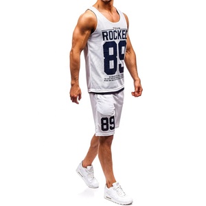 Conjunto de playa informal transpirable de talla grande personalizable para hombre, trajes de verano impermeables con trajes de baño de manga corta y camisa corta - Product Image 4