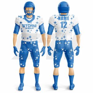 Jersey de Fútbol Americano con Orificios de Malla, MOQ Bajo, Proveedor OEM, Ropa Deportiva Personalizada para Equipos, Poliéster de Primera Calidad - Product Image 4