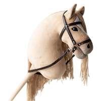 Cheval à Bascule Personnalisable Réaliste en Peluche et Bois Fait Main pour Enfants et Tout-Petits