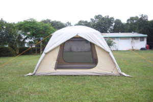Tente extensible pour 4 personnes TOPAZ G/L, tente à une chambre, tissu Oxford, quatre saisons, imperméable, tente de camping en polycoton, glamping - Product Image 3