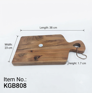 Planche à découper en bois d'acacia avec poignée, planche à découper en bois, plateau de service pour fromage, pour cuisine, restaurant, maison, vente en gros - Product Image 5
