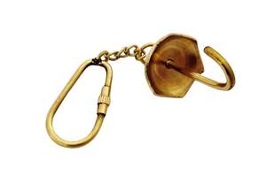 Llavero de Latón Premium con Paraguas Vintage, Mini Anillo Decorativo de Metal para Llaves de Coche, Bicicleta y Hogar - Product Image 4