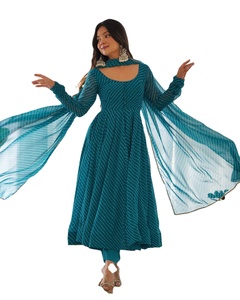 La mejor colección étnica 2024 vestido de Bollywood de calidad decente para fiesta Georgette shalwar kameez ropa nupcial - Product Image 1