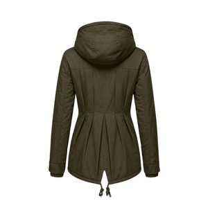 Parka d'hiver matelassée et teinte pour femme, coupe longue, grandes tailles, vente chaude, vente en gros, personnalisable - Product Image 2