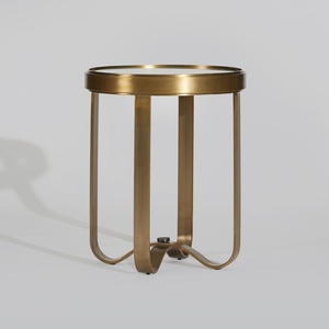Elegant Brass side table modern interior furniture compact decorative table artisan crafted furniture customization available - Product Image 4