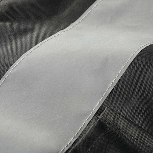 Veste de travail unisexe haute visibilité noire réfléchissante avec capuche, manteau de sécurité bicolore, uniforme 2025 - Product Image 5